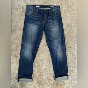 Women's Boyfriend Jeans - Dark Blue